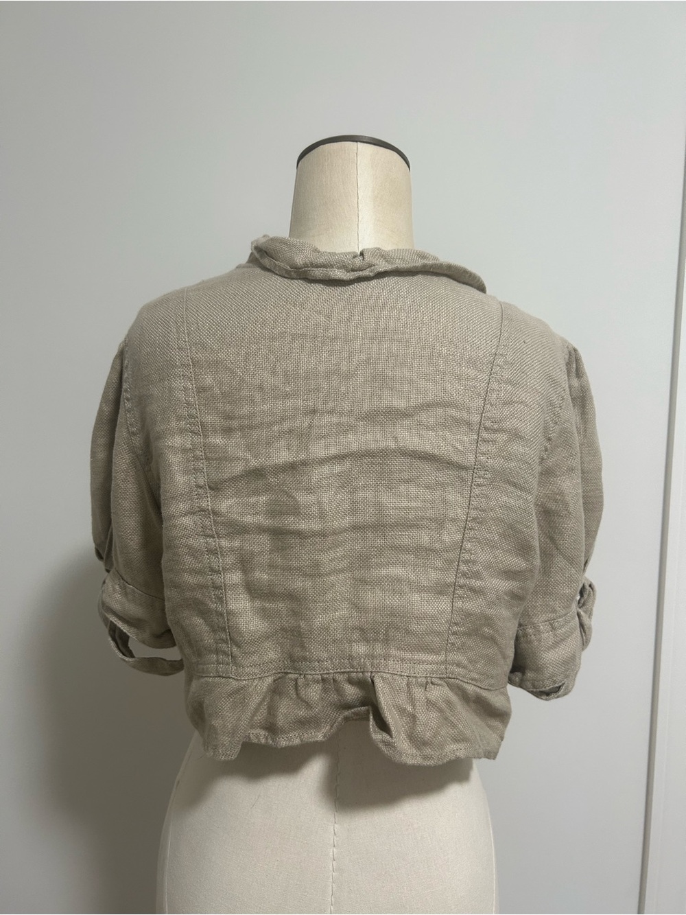 Cropped Linen Jacket - Picture 5 of 6